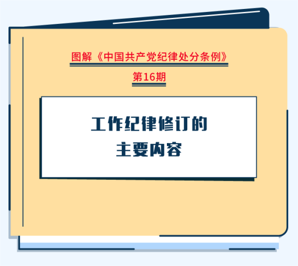 圖解紀律處分條例|工作紀律修訂的主要內容