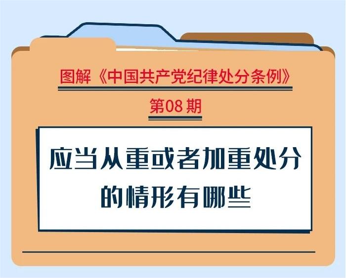 圖解紀律處分條例|應當從重或者加重處分的情形有哪些